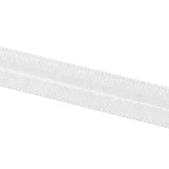   Rugalmas szilikonos vállpánt fehérneműhoz, sport ruhához, tophoz, fehér színben  10 mm széles. 10 méter/tekercs 