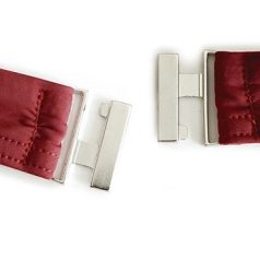   Fürdőruha csat 25 mm, ezüst Bújtató méret 25 mm, rozsdamentes.  10 db/csomag. Fürdőruha kellék. 