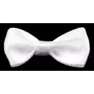 Masni fehér szatén szalagból. Méret 25 mm x 12 mm   20 db/csomag