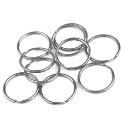   Kulcskarika 25 mm-es kétsoros, ezüst színű. (100 db/csomag)