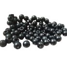 Golyógomb 8 mm, fekete , alkalmi vagy felsőruházathoz ( 25 db/csomag)