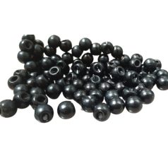   Golyógomb 8 mm, fekete , alkalmi vagy felsőruházathoz ( 25 db/csomag)