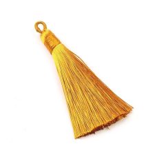   Bojt 80 mm-es+ akasztó, sötét arany színben.  1 db.  Díszbojt talárra, sapkára, függönyre.