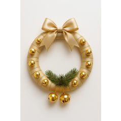   Kolomp, csengő, dekorációs kellék. 13x16 mm arany színben . 10 db /csomag