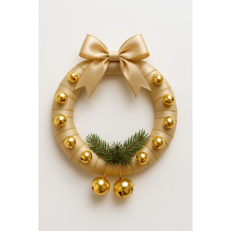 Kolomp, csengő, dekorációs kellék. 13x16 mm arany színben . 10 db /csomag