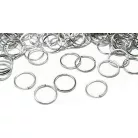 Karika egysoros 10 mm belső,  vágott, platina ezüst színű. 22,5 gr/csomag kb. 100 db/ cs.