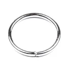 Karika egysoros 10 mm belső,  vágott, platina ezüst színű. 22,5 gr/csomag kb. 100 db/ cs.