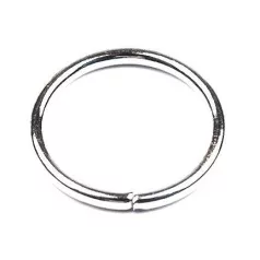   Karika egysoros 10 mm belső,  vágott, platina ezüst színű. 22,5 gr/csomag kb. 100 db/ cs.