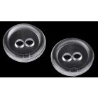 Blúzgomb vagy inggomb  kétlyukú, 11,4 mm (18-as méret) , többféle színben. Műanyag, 100% poliamid. 100 db / csomag Női gombok.