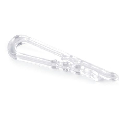 Ing csipesz. Műanyag átlátszó csipesz inghez, ruhához, 40 mm hosszú. 100 db / csomag. 