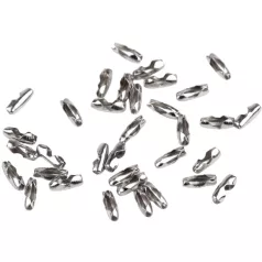   Golyós lánc csatlakozó 3 x8 mm  100 db /csomag. 2 mm -es lánchoz jó. 