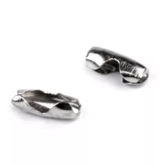   Golyós lánc csatlakozó 3 x8 mm  100 db /csomag. 2 mm -es lánchoz jó. 