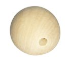 Fagolyó natúr 50 mm világos nem lakkozott fa, nagylyukú. Furat: 7,5 mm 1 db Kreatív kellék.