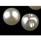 Golyógomb 10 mm, fehér, fekete vagy ekrü  25 db/csomag, Menyasszonyi, alkalmi, blúzgomb.