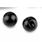 Golyógomb 10 mm, fehér, fekete vagy ekrü  25 db/csomag, Menyasszonyi, alkalmi, blúzgomb.