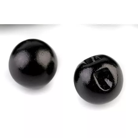 Golyógomb 10 mm, fehér, fekete vagy ekrü  25 db/csomag, Menyasszonyi, alkalmi, blúzgomb.