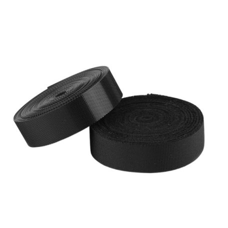 Puha tépőzár varrható. Kis profilú kampós + plüss rész. Fehér vagy fekete színben.  45 m / tekercs.  Gyerek tépőzár.