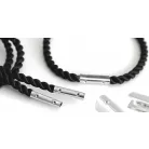 Zsinór összekötő elem fém lemezes 20 mm -es, 4-5 mm-es zsinórhoz. (20 db/cs)