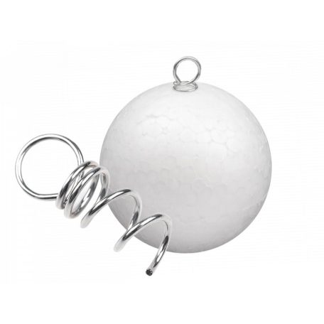 Hungarocell gömbökhöz praktikus akasztó, 1x3 cm, ezüst színű. 