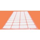 Öntapadó tépőzár 15mm x 25 mm, téglalap forma, fehér színű 40 pár/lap ( bolyhos és kampós együtt) 