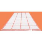 Öntapadó tépőzár 15mm x 25 mm, téglalap forma, fehér színű 40 pár/lap ( bolyhos és kampós együtt) 