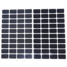 Öntapadó tépőzár 15mm x 25 mm, téglalap forma, fekete , 40 pár/lap ( bolyhos és kampós együtt) 