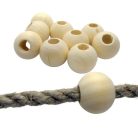 Fagolyó natúr  20 mm nem lakkozott, furat :5 mm  (10 db/csomag). Festhető, lakkozható, fűzhető. 