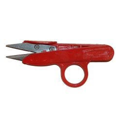 Szálvágó olló 12 cm, műanyag nyéllel.  Marokolló. 