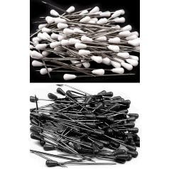   Kárpitos gombostű 2/0-ás, Méret: 1,34 mm a tű vastagsága és 60 mm hosszú. Fehér vagy fekete. 100 db/szín/doboz