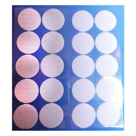 Öntapadó tépőzár korong, 35 mm, fehér 10 pár/lap Praktikus kellék. 