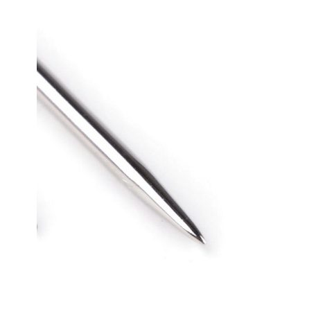 Kárpitos tű, hegyes hegyű, 20 cm hosszú,  2,4 mm vastagságú, tűszem 8x1,8  mm.  1 db 