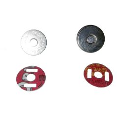   Táskamágnes, beszúrós mágneszár 14 mm ezüst vagy antikolt színben .(4db/szett) 10 szett/csomag