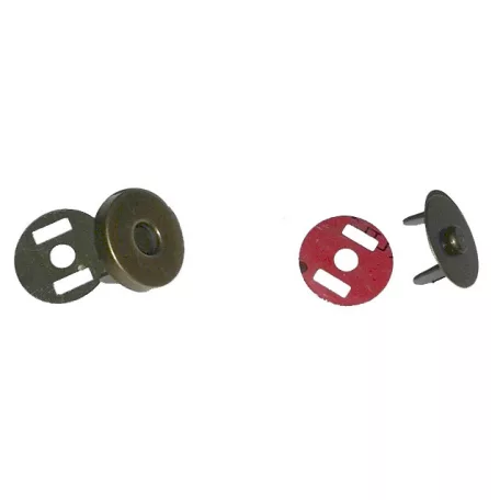 Táskamágnes 18 mm beszúrós (4db/szett)  többféle színben. Mágneszár.   ( 10 szett/csomag)