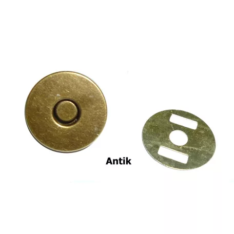 Táskamágnes 18 mm beszúrós (4db/szett)  többféle színben. Mágneszár.   ( 10 szett/csomag)