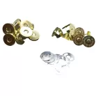 Táskamágnes 18 mm beszúrós (4db/szett)  többféle színben. Mágneszár.   ( 10 szett/csomag)