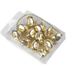   Kolomp, csengő, dekorációs kellék. 25 mm nagyság. Arany színben . 12 db /doboz