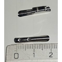   Zsinórvég fém kellék. Dossziékhoz, papírtáskákhoz. 2-3 mm zsinórhoz.  250 db/csomag