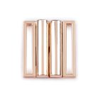 Fém csat 30 mm, rosegold rozsdamentes.  10 db/csomag. Fürdőruha kellék. Fém övcsat.