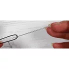 Gyöngyfűző tű nagyszemű, vékony, lapos 0,5 mm x 55 mm, praktikus fűzés. "Languiren"