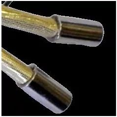   Fém zsinórvég rosegold színű. Méret 9 x 15 mm. (5-ös) Az egyik vég átmérője 5,5 mm a másik pedig 7,7 mm.Rozsdamentes.  50 db/ csomag 