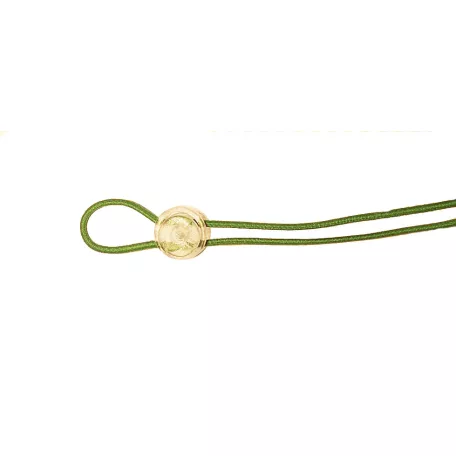 Zsinórszabályozó, kerek kétlyukú, max. 3 mm.átlátszó. "UFO".  200 db /csomag