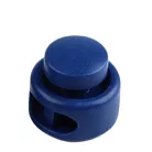 Zsinórszabályozó, kerek kétlyukú, max. 3 mm.átlátszó. "UFO".  200 db /csomag