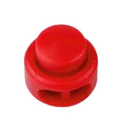 Zsinórszabályozó, kerek kétlyukú, max. 3 mm.átlátszó. "UFO".  200 db /csomag