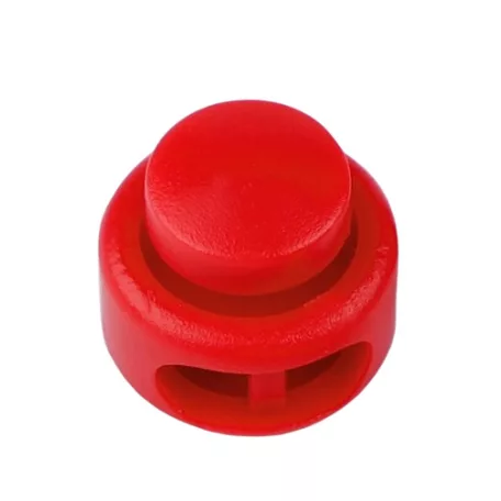 Zsinórszabályozó, kerek kétlyukú, max. 3 mm.átlátszó. "UFO".  200 db /csomag