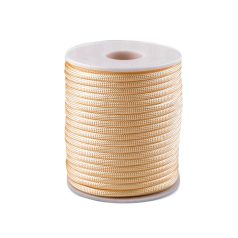   Paracord zsinór 4 mm világos barack színű (1/9) Ejtőernyő vagy ruhazsinór. 25 m/orsó. 