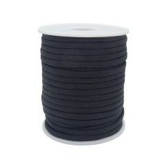   Paracord zsinór 4 mm fekete (11).  Ejtőernyő vagy ruhazsinór. 25 m/orsó.