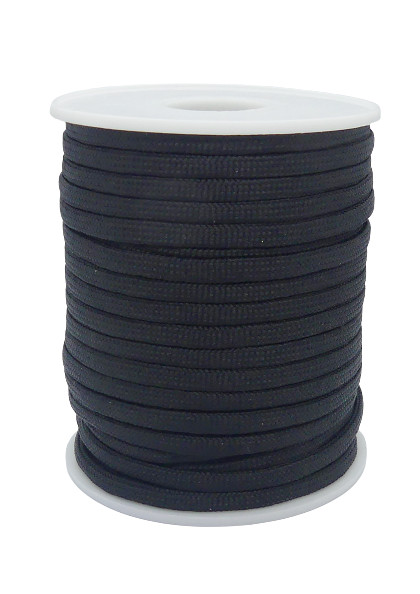Paracord zsinór 4 mm fekete (11). Ejtőernyő vagy ruhazsinór. 25 m/orsó ...