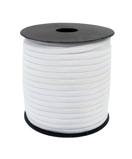 Paracord zsinór 4 mm fehér (12). Ejtőernyő vagy ruhazsinór. 25 m/orsó ...