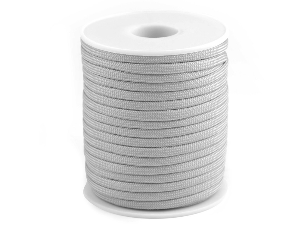 Paracord zsinór 4 mm ezüst szürke színű (29) Ejtőernyő vagy ruhazsinór ...