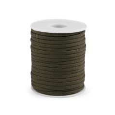   Paracord zsinór 4 mm sötét khaki színű (33) Ejtőernyő vagy ruhazsinór. 25 m/orsó. 